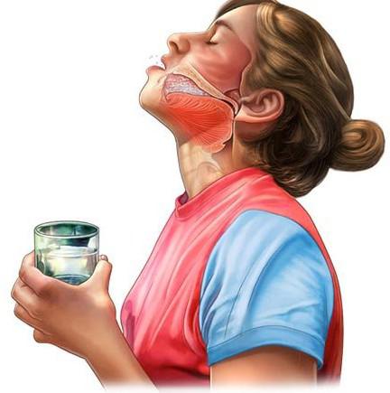 полоскание горла и глант при болезни