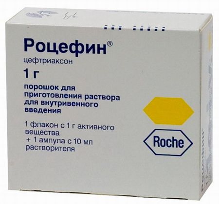 Антибиотик роцефин для лечения бронхита