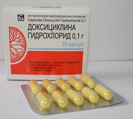 При лечении используют антибиотики, например, Доксициклин