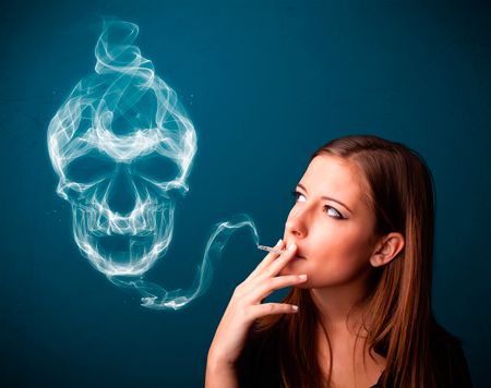 Табачный дым как вредный фактор при гнойном бронхите
