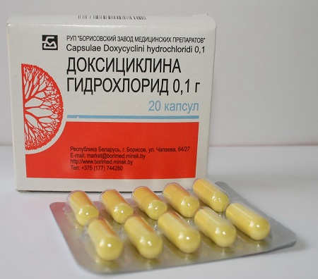 При применении антибиотиков часто используют Доксициклин