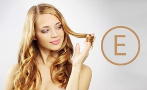 Витамин Е оказывает лечебное воздействие на волосы и кожные покровы